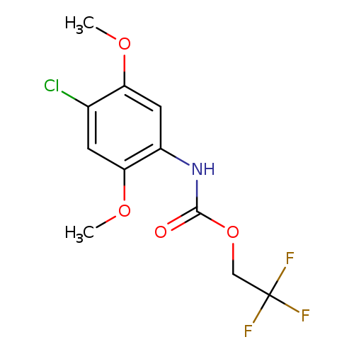 2,2,2-trifluoroethyl N-(4-chloro-2,5-dimethoxyphenyl)carbamate