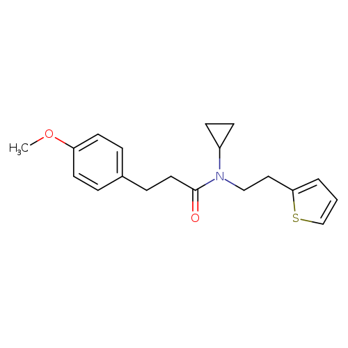N-cyclopropyl-3-(4-methoxyphenyl)-N-[2-(thiophen-2-yl)ethyl]propanamide
