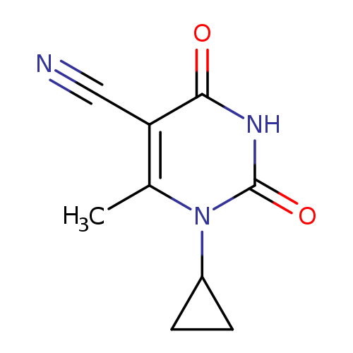 1-cyclopropyl-6-methyl-2,4-dioxo-1,2,3,4-tetrahydropyrimidine-5-carbonitrile