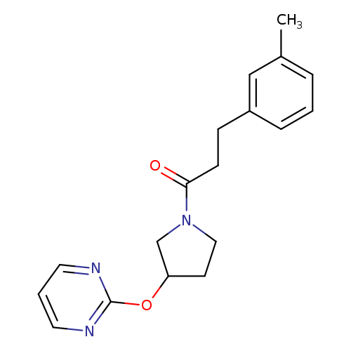 3-(3-methylphenyl)-1-[3-(pyrimidin-2-yloxy)pyrrolidin-1-yl]propan-1-one