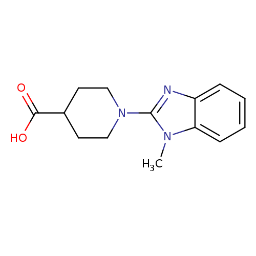 1-(1-methylbenzimidazol-2-yl)piperidine-4-carboxylic acid