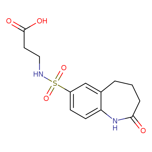 3-(2-oxo-2,3,4,5-tetrahydro-1H-1-benzazepine-7-sulfonamido)propanoic acid