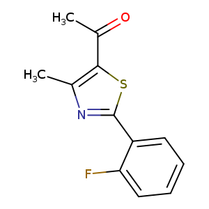 1-[2-(2-fluorophenyl)-4-methyl-1,3-thiazol-5-yl]ethan-1-one