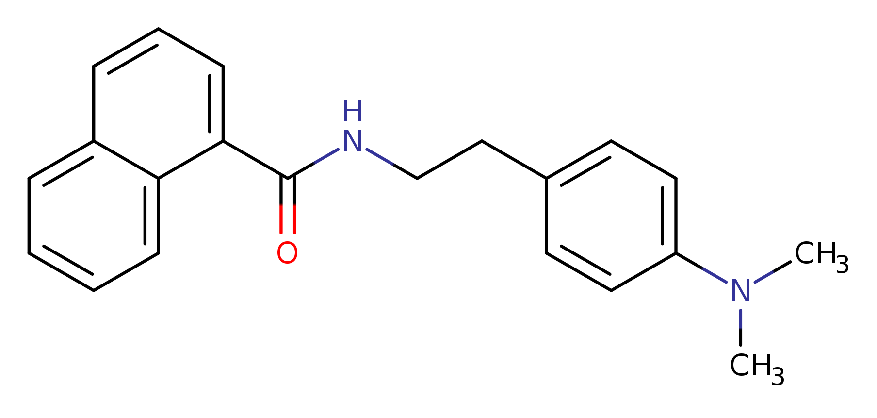 N-{2-[4-(dimethylamino)phenyl]ethyl}naphthalene-1-carboxamide