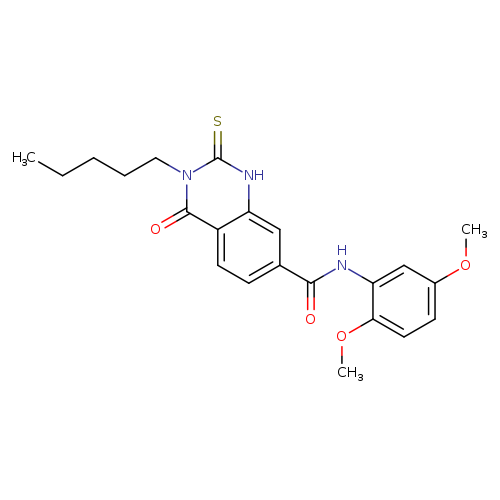 N-(2,5-dimethoxyphenyl)-4-oxo-3-pentyl-2-sulfanylidene-1,2,3,4-tetrahydroquinazoline-7-carboxamide