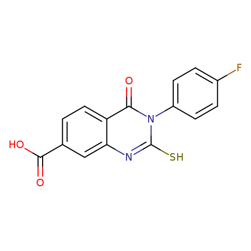 3-(4-fluorophenyl)-4-oxo-2-sulfanyl-3,4-dihydroquinazoline-7-carboxylic acid