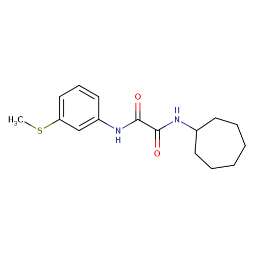 N'-cycloheptyl-N-[3-(methylsulfanyl)phenyl]ethanediamide