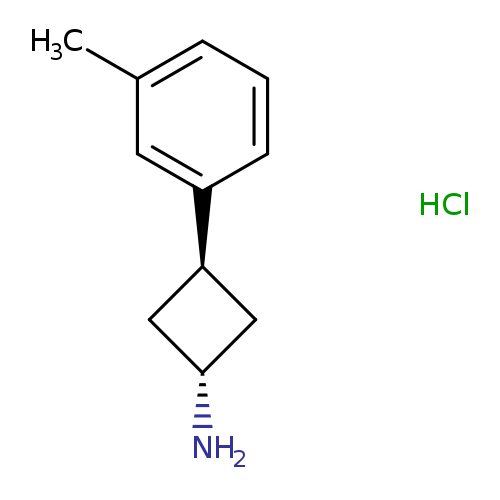 3-(3-methylphenyl)cyclobutan-1-amine hydrochloride, trans