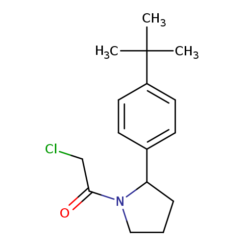 1-[2-(4-tert-butylphenyl)pyrrolidin-1-yl]-2-chloroethan-1-one