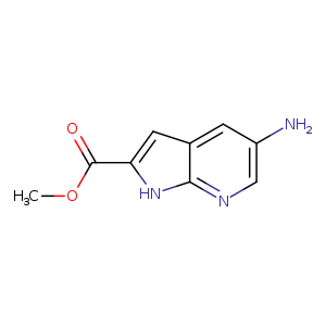1H-​Pyrrolo[2,​3-​b]​pyridine-​2-​carboxylic acid,  5-​amino-​, methyl ester