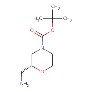 4-Morpholinecarboxylic acid, 2-(aminomethyl)-, 1,1-dimethylethyl ester, (2R)-