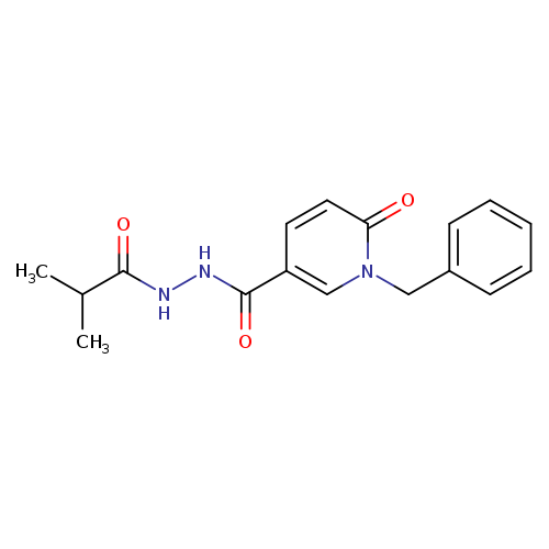 1-benzyl-N'-(2-methylpropanoyl)-6-oxo-1,6-dihydropyridine-3-carbohydrazide