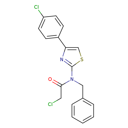 N-benzyl-2-chloro-N-[4-(4-chlorophenyl)-1,3-thiazol-2-yl]acetamide
