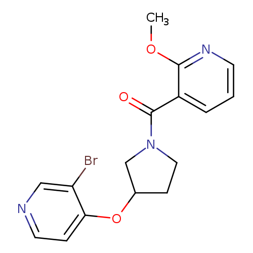 3-{3-[(3-bromopyridin-4-yl)oxy]pyrrolidine-1-carbonyl}-2-methoxypyridine
