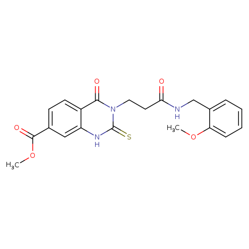 methyl 3-(2-{[(2-methoxyphenyl)methyl]carbamoyl}ethyl)-4-oxo-2-sulfanylidene-1,2,3,4-tetrahydroquinazoline-7-carboxylate