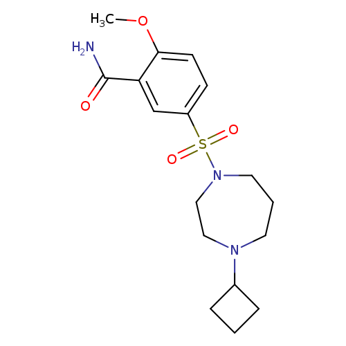 5-[(4-cyclobutyl-1,4-diazepan-1-yl)sulfonyl]-2-methoxybenzamide