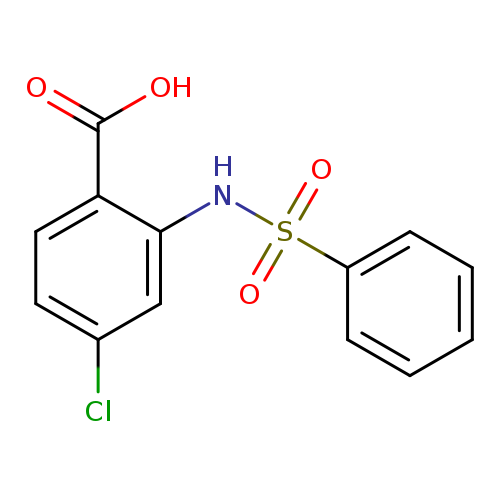 2-benzenesulfonamido-4-chlorobenzoic acid