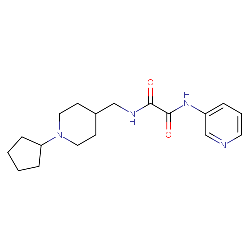 N-[(1-cyclopentylpiperidin-4-yl)methyl]-N'-(pyridin-3-yl)ethanediamide