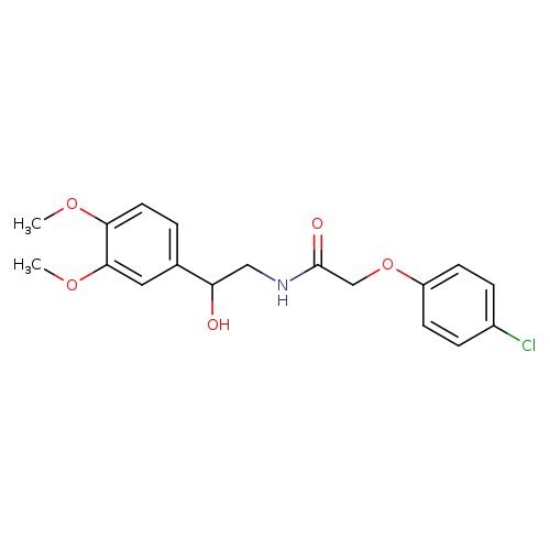 2-(4-chlorophenoxy)-N-[2-(3,4-dimethoxyphenyl)-2-hydroxyethyl]acetamide