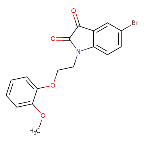 5-bromo-1-[2-(2-methoxyphenoxy)ethyl]-2,3-dihydro-1H-indole-2,3-dione