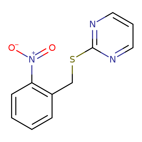 2-{[(2-nitrophenyl)methyl]sulfanyl}pyrimidine
