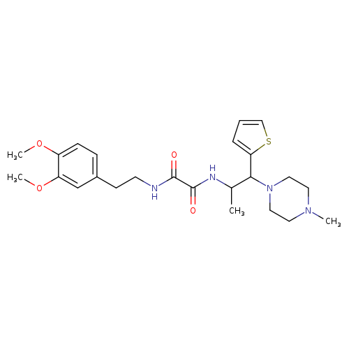 N'-[2-(3,4-dimethoxyphenyl)ethyl]-N-[1-(4-methylpiperazin-1-yl)-1-(thiophen-2-yl)propan-2-yl]ethanediamide