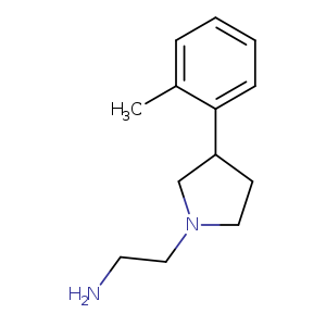 2-[3-(2-METHYLPHENYL)PYRROLIDIN-1-YL]ETHANAMINE