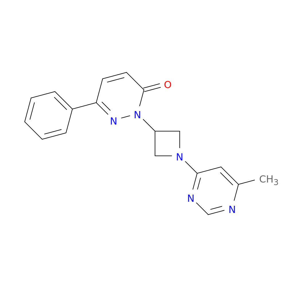 2-[1-(6-methylpyrimidin-4-yl)azetidin-3-yl]-6-phenyl-2,3-dihydropyridazin-3-one