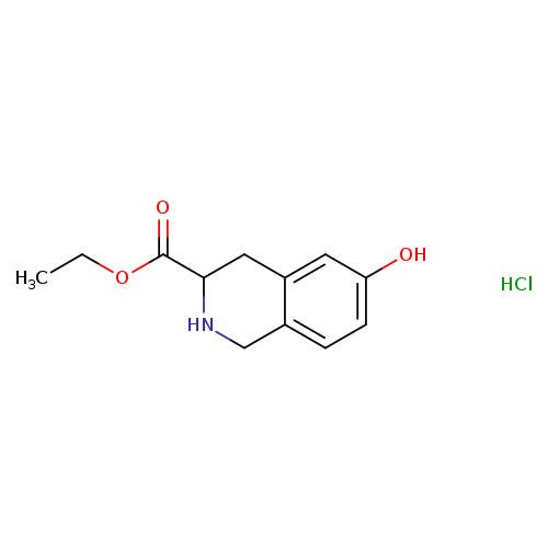 3-isoquinolinecarboxylic acid, 1,2,3,4-tetrahydro-6-hydroxy-, ethyl ester, hydrochloride (1:1)