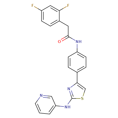 2-(2,4-difluorophenyl)-N-(4-{2-[(pyridin-3-yl)amino]-1,3-thiazol-4-yl}phenyl)acetamide