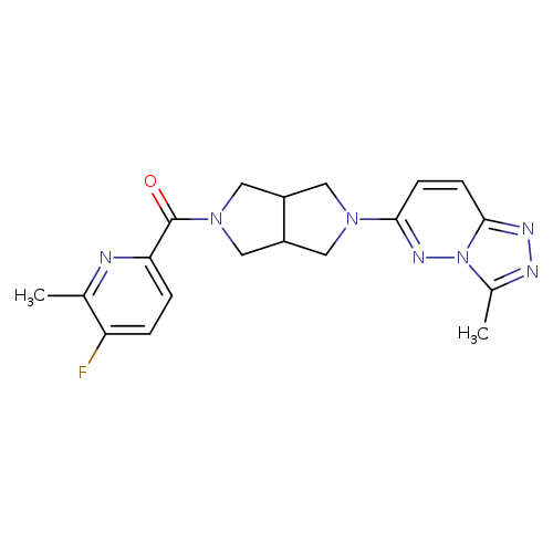 3-fluoro-2-methyl-6-(5-{3-methyl-[1,2,4]triazolo[4,3-b]pyridazin-6-yl}-octahydropyrrolo[3,4-c]pyrrole-2-carbonyl)pyridine