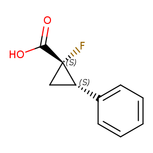 (1S,2S)-1-fluoro-2-phenylcyclopropane-1-carboxylic acid