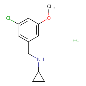 N-(3-chloro-5-methoxybenzyl)cyclopropanamine hydrochloride