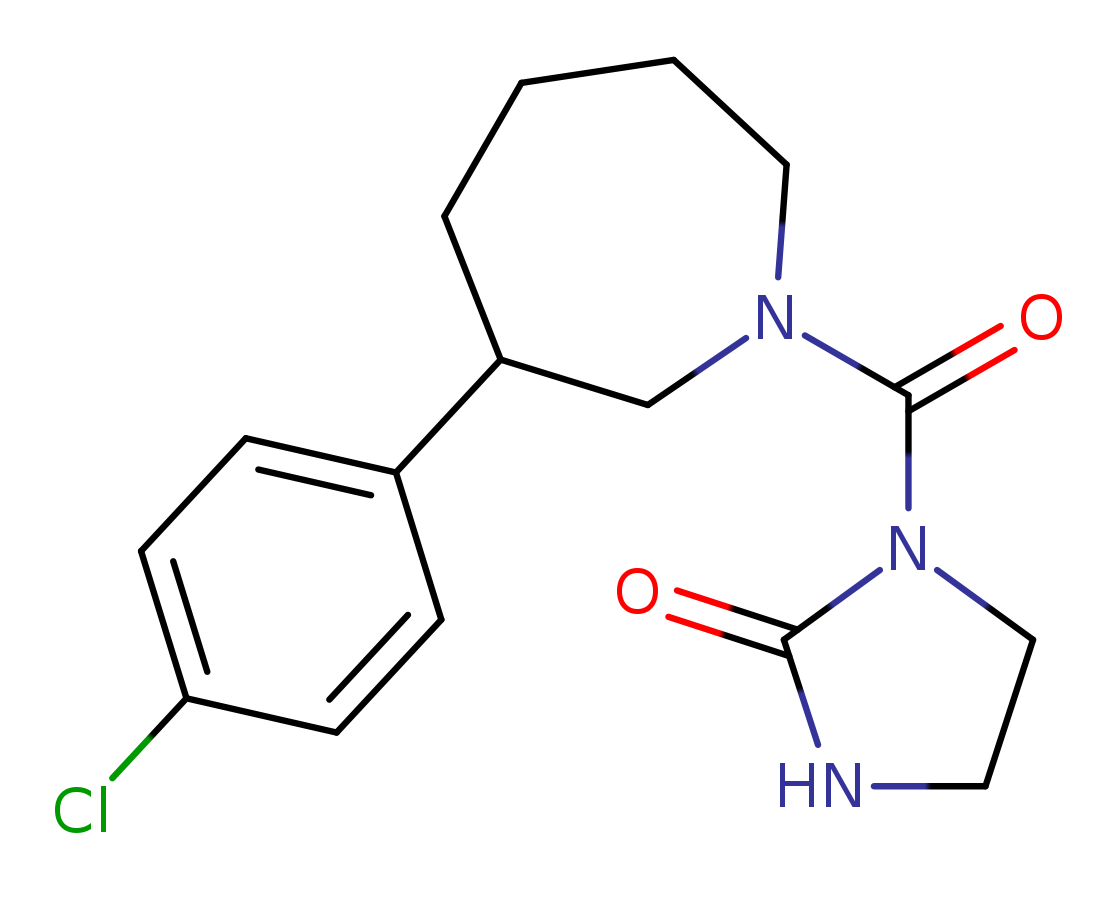 1-[3-(4-chlorophenyl)azepane-1-carbonyl]imidazolidin-2-one