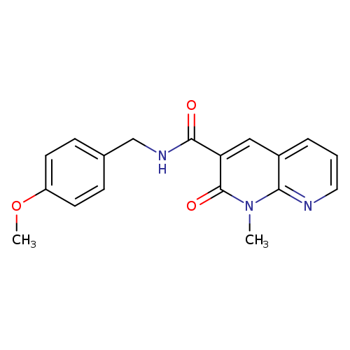 N-[(4-methoxyphenyl)methyl]-1-methyl-2-oxo-1,2-dihydro-1,8-naphthyridine-3-carboxamide