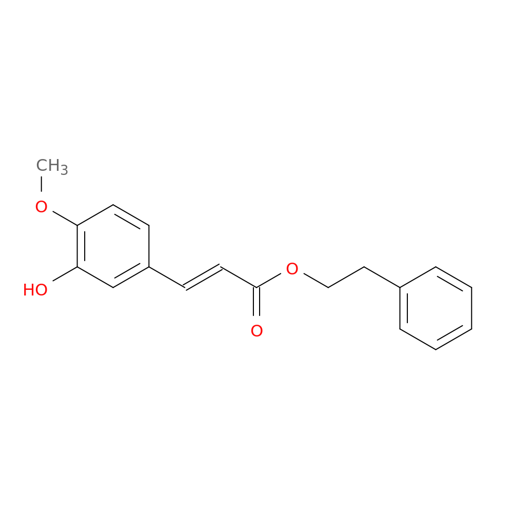 (E)-phenethyl 3-(3-hydroxy-4-methoxyphenyl)acrylate