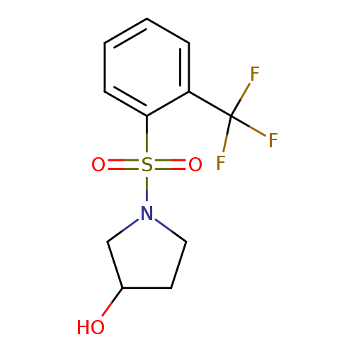 1-[2-(trifluoromethyl)benzenesulfonyl]pyrrolidin-3-ol