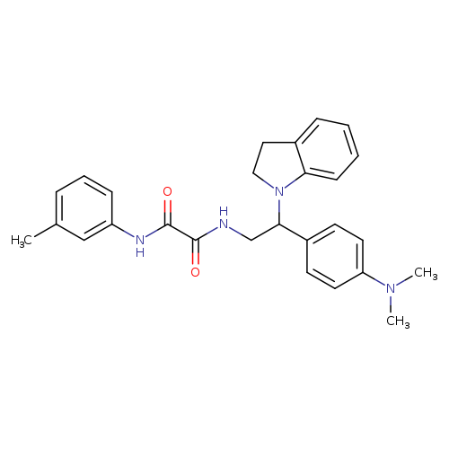 N-[2-(2,3-dihydro-1H-indol-1-yl)-2-[4-(dimethylamino)phenyl]ethyl]-N'-(3-methylphenyl)ethanediamide