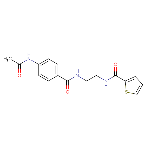 4-acetamido-N-{2-[(thiophen-2-yl)formamido]ethyl}benzamide