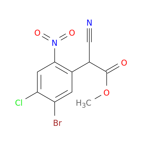 Methyl 2-(5-bromo-4-chloro-2-nitrophenyl)-2-cyanoacetate