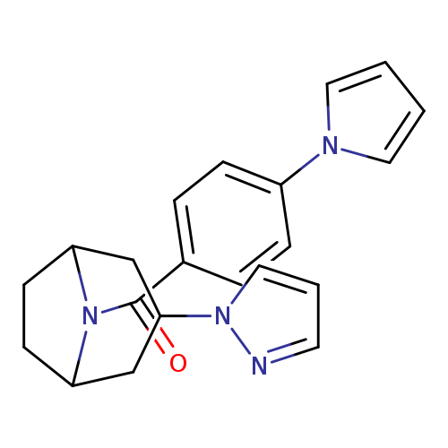 3-(1H-pyrazol-1-yl)-8-[4-(1H-pyrrol-1-yl)benzoyl]-8-azabicyclo[3.2.1]octane
