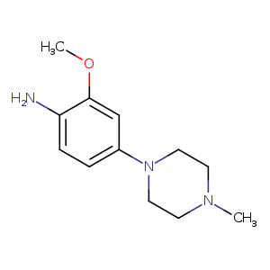 Benzenamine, 2-methoxy-4-(4-methyl-1-piperazinyl)-