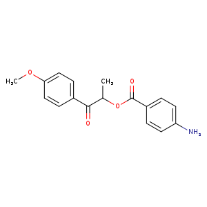2-(4-Methoxyphenyl)-1-methyl-2-oxoethyl 4-aminobenzoate