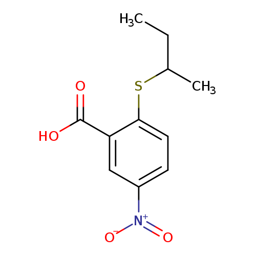 2-(butan-2-ylsulfanyl)-5-nitrobenzoic acid