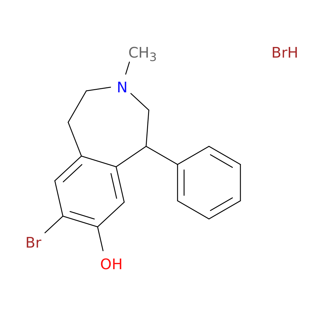8-Bromo-3-methyl-5-phenyl-2,3,4,5-tetrahydro-1H-benzo[d]azepin-7-ol hydrobromide