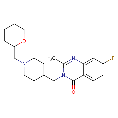 7-fluoro-2-methyl-3-({1-[(oxan-2-yl)methyl]piperidin-4-yl}methyl)-3,4-dihydroquinazolin-4-one