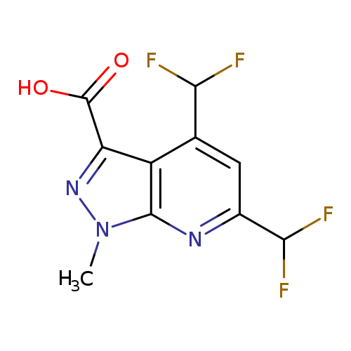 4,6-bis(difluoromethyl)-1-methyl-1H-pyrazolo[3,4-b]pyridine-3-carboxylic acid