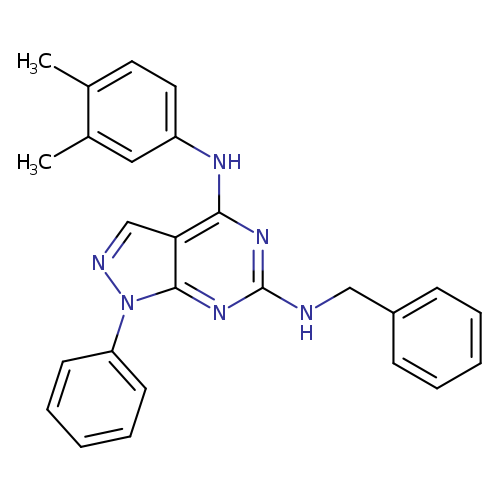 N6-benzyl-N4-(3,4-dimethylphenyl)-1-phenyl-1H-pyrazolo[3,4-d]pyrimidine-4,6-diamine