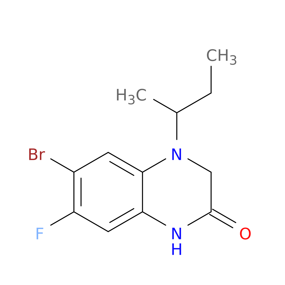 6-bromo-4-(butan-2-yl)-7-fluoro-1,2,3,4-tetrahydroquinoxalin-2-one