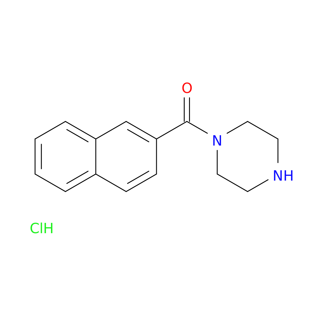 1-(naphthalene-2-carbonyl)piperazine hydrochloride
